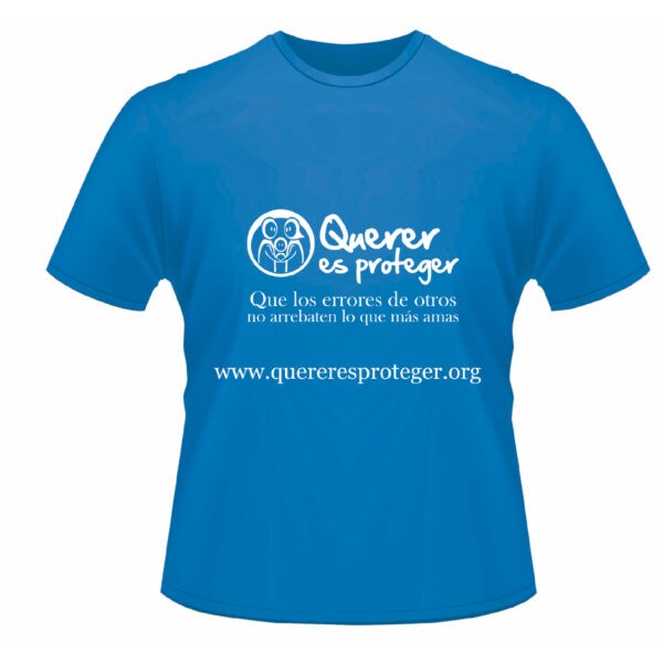 POLO TALLA ÚNICA COLOR AZUL CON LOGO